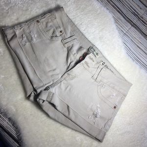 Distressed Denim Low Rise shorts size 9